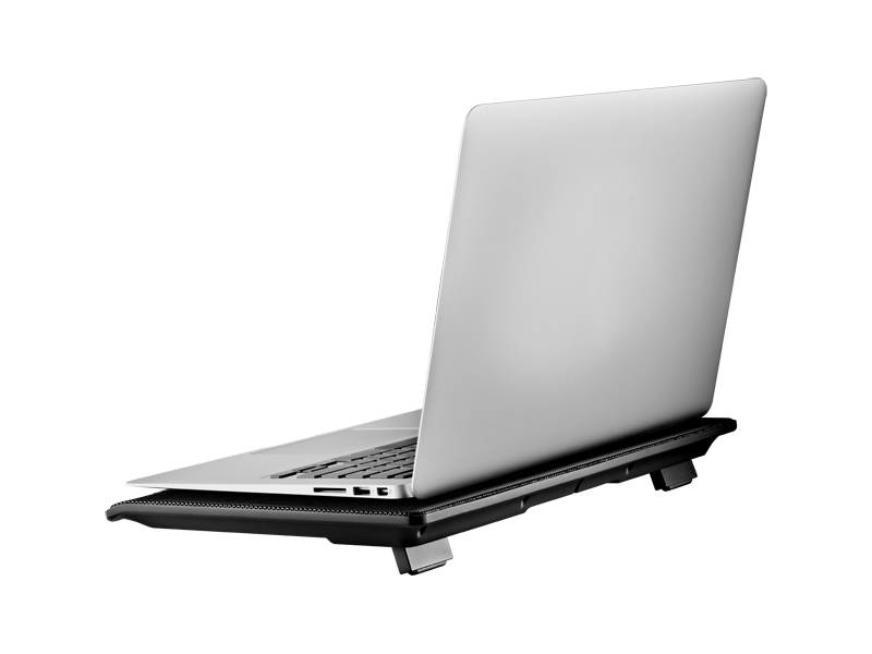 Cooler Master NotePal I100 15'' Notebook Cooling Stand; Ultra Slim; 1 x Silent 140mm Fan; Ergonomic design.
