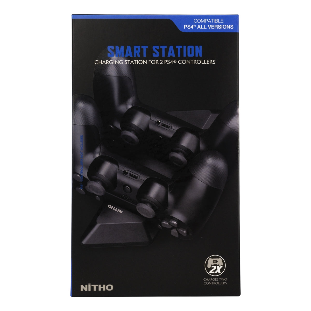 Nitho PS4 SMART CHARGING STATION Charging station for 2 PS4 controllers - charging cable 1m-0