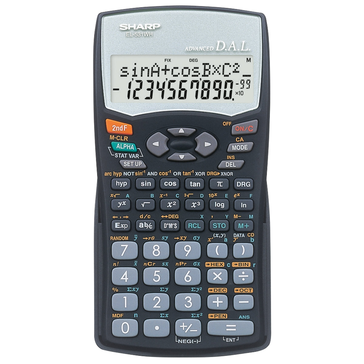 Sharp EL531 WH-BBK - Scientific Calculator 272 Functions-0