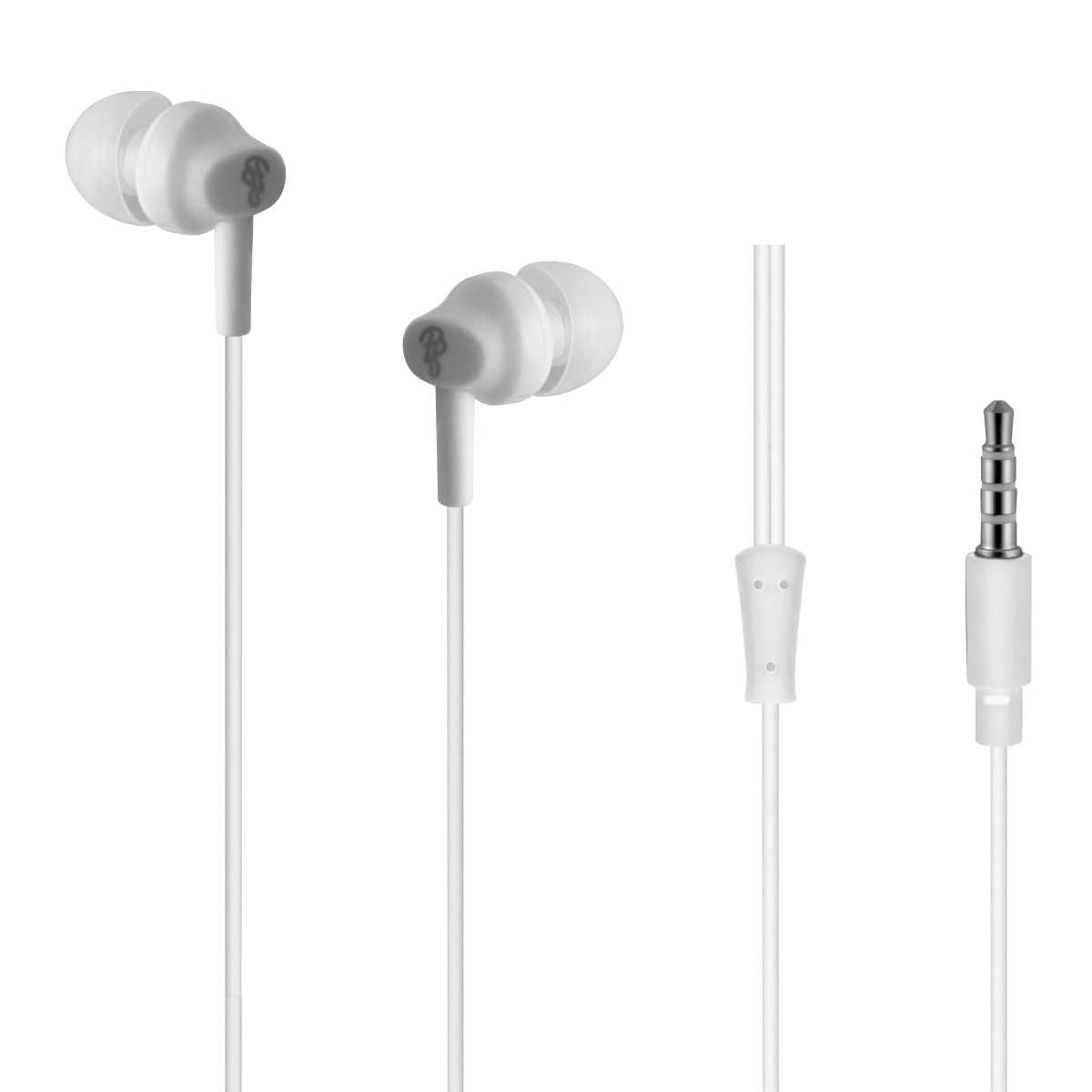 Pro Bass Genesis series Packaged Aux earphone No Microphone- White-0