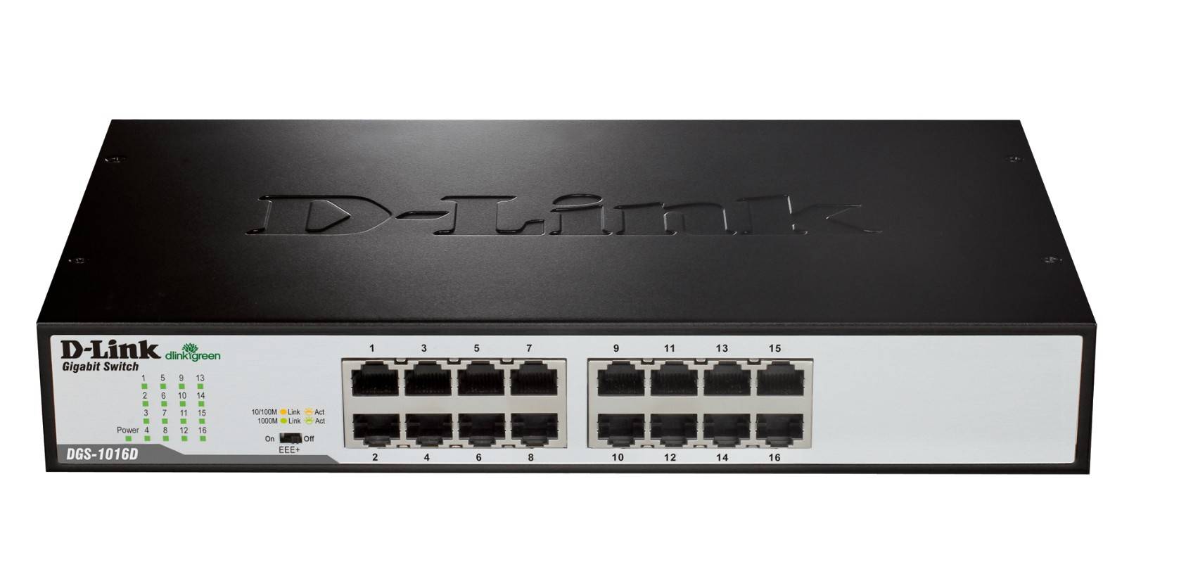 D-Link DGS-1016D 16-Port Gigabit Unmanaged Switch - Rackmount