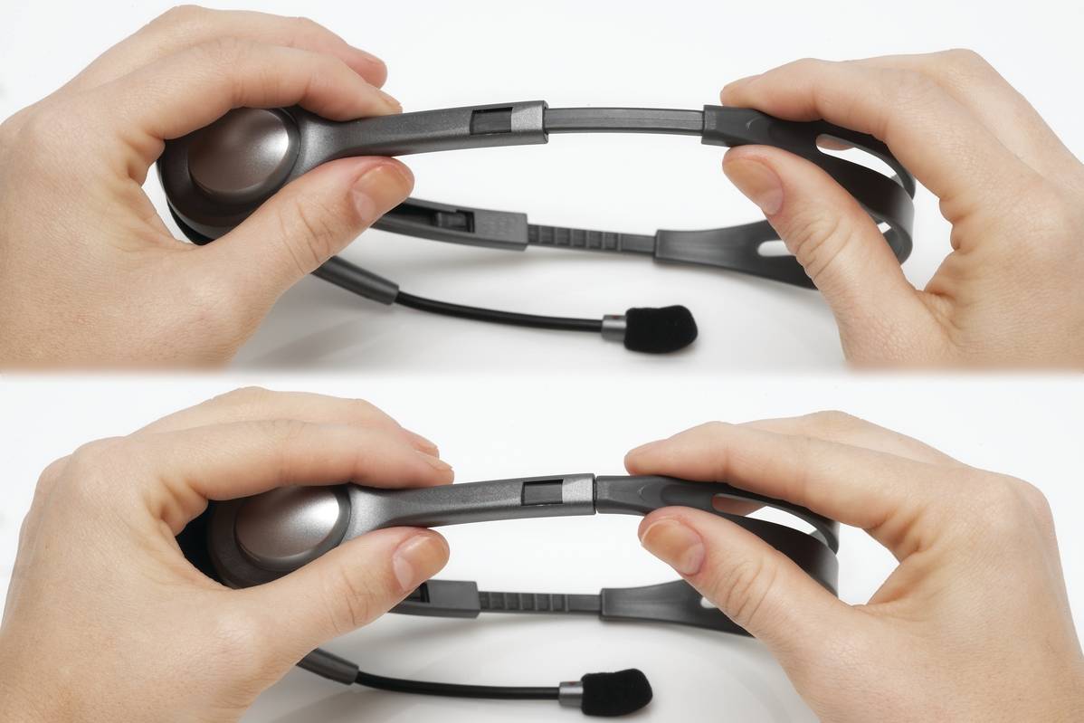 Logitech Headset H111 Analog Stereo Headset One plug Noise Cancelling mic full stereo sound Flexible Rotating Boom Adjustable H