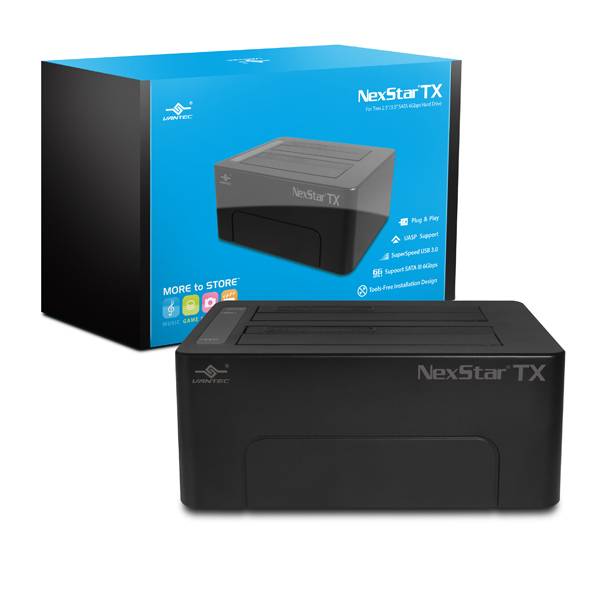 Vantec 3.5-inch USB 3.0 Hard Drive Dock for 2X 2.5''/3.5'' SATA 6 Gbps Hard Drive
