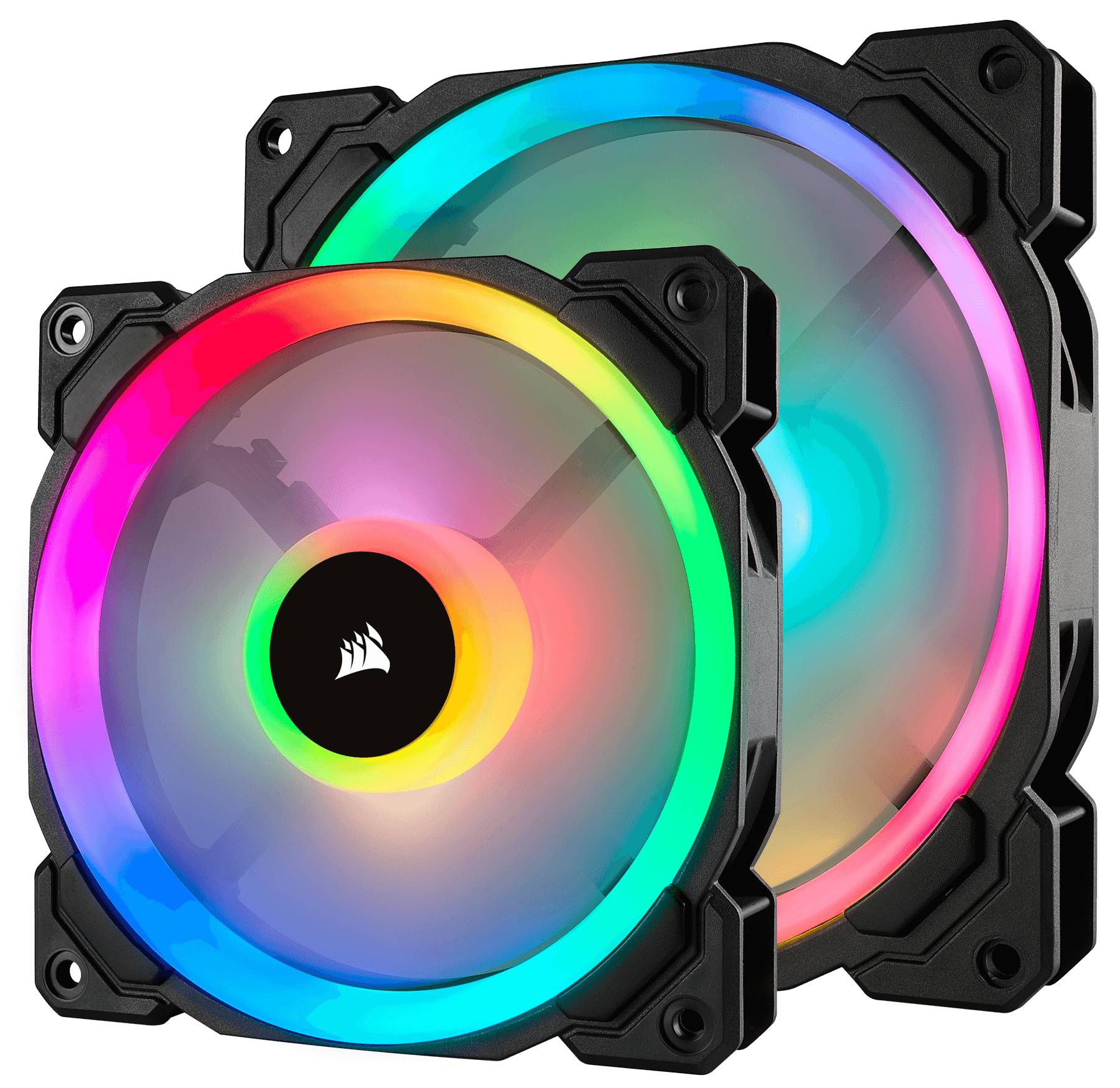 Corsair LL140 RGB 140mm Dual Light Loop RGB LED PWM Fan — 2 Fan Pack