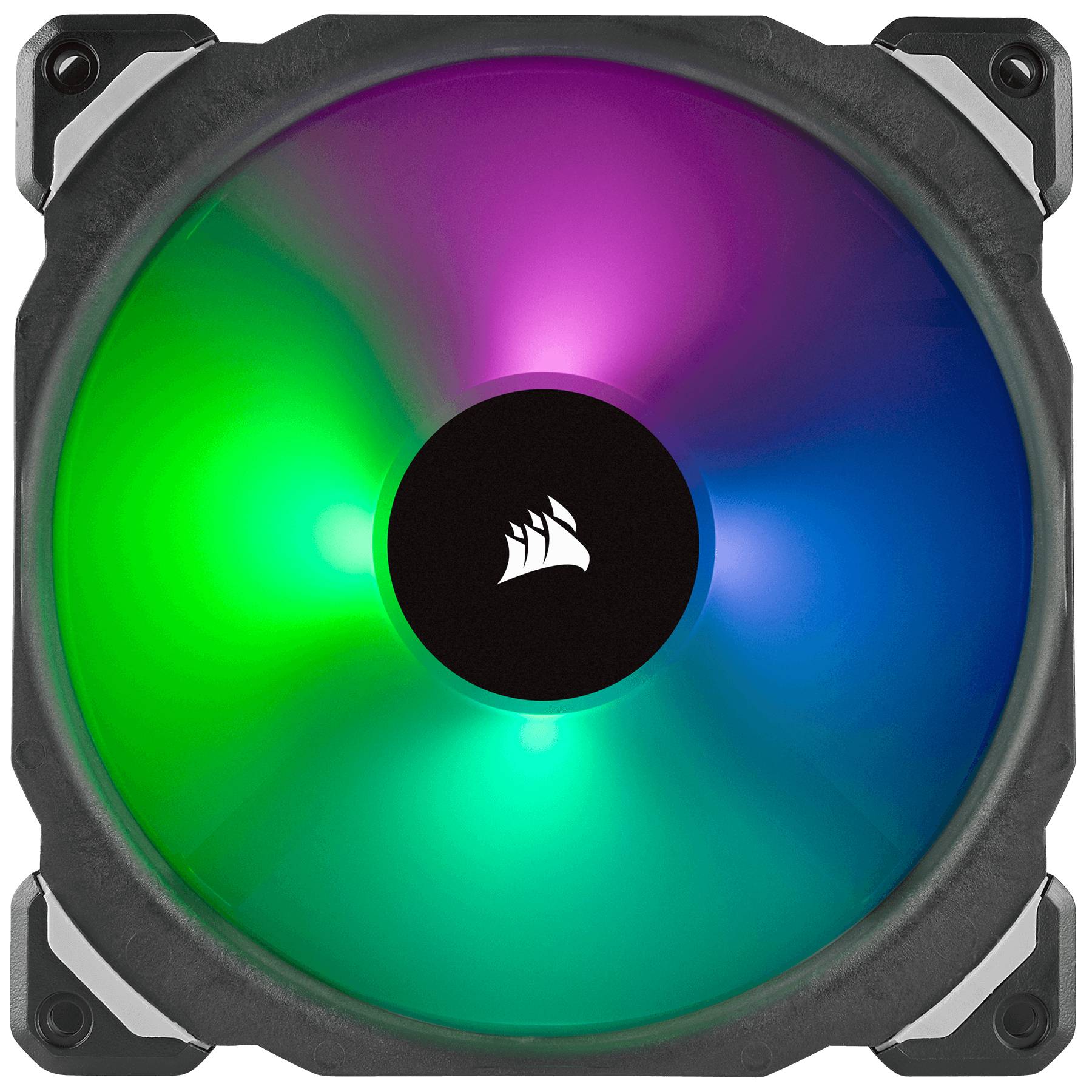 Corsair ML140 PRO RGB LED 140MM PWM Premium Magnetic Levitation Fan - Twin Fan Pack with Lighting Node PRO