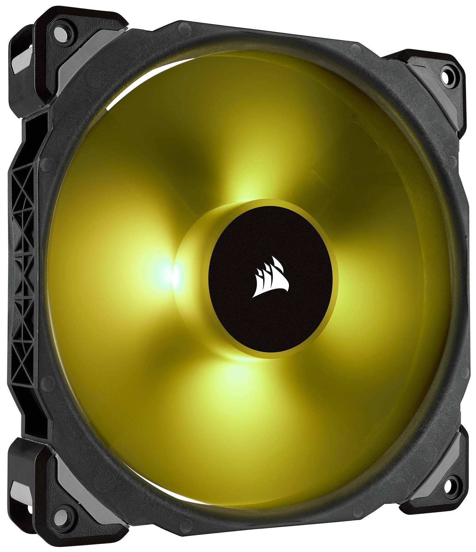 Corsair ML140 PRO RGB LED 140MM PWM Premium Magnetic Levitation Fan - Twin Fan Pack with Lighting Node PRO