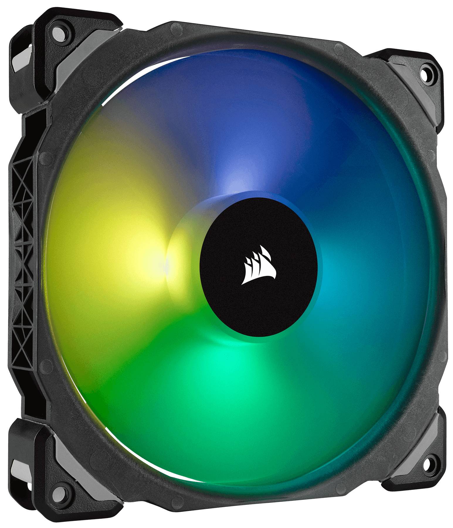 Corsair ML140 PRO RGB LED 140MM PWM Premium Magnetic Levitation Fan - Twin Fan Pack with Lighting Node PRO