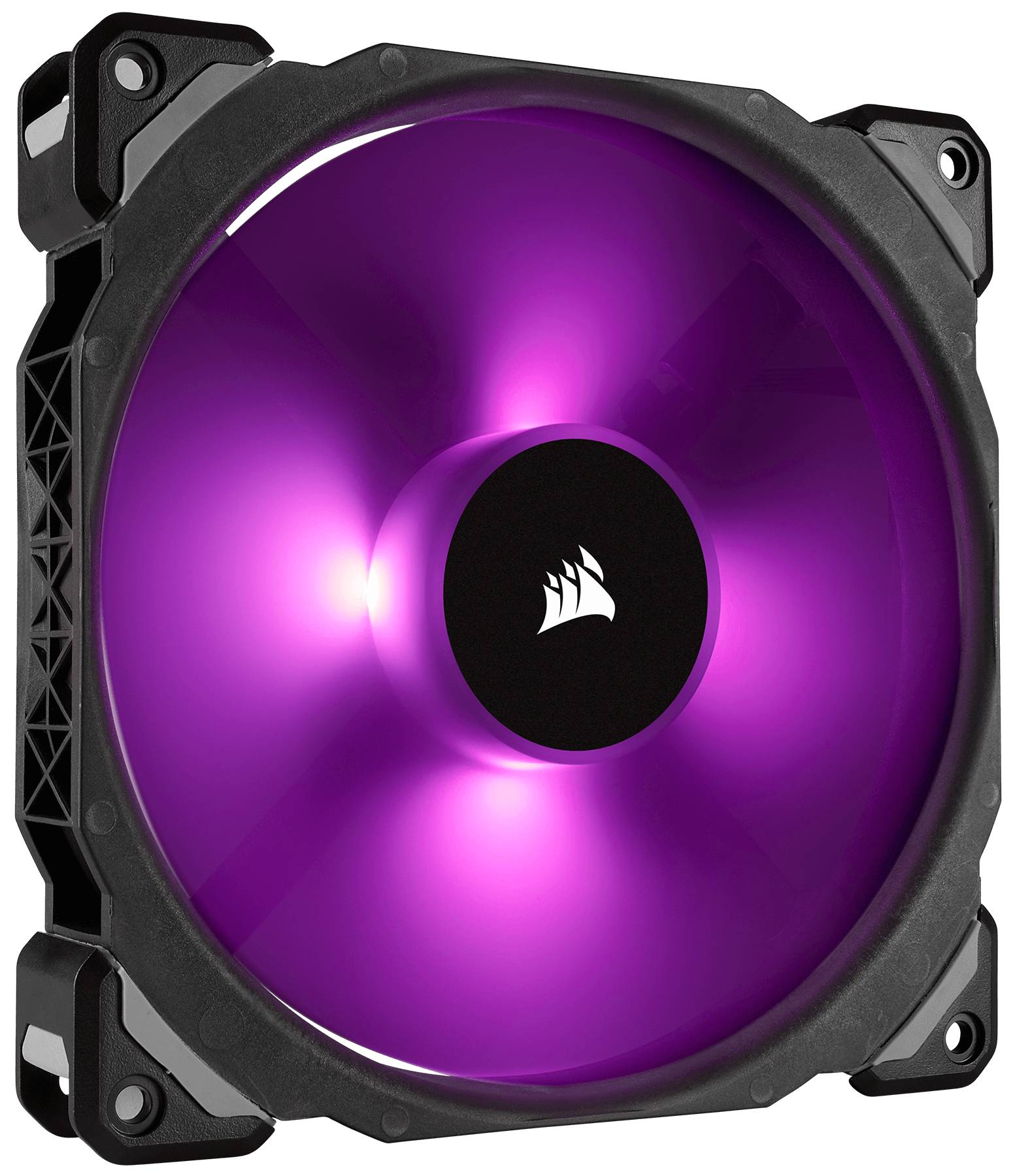 Corsair ML140 PRO RGB LED 140MM PWM Premium Magnetic Levitation Fan - Twin Fan Pack with Lighting Node PRO