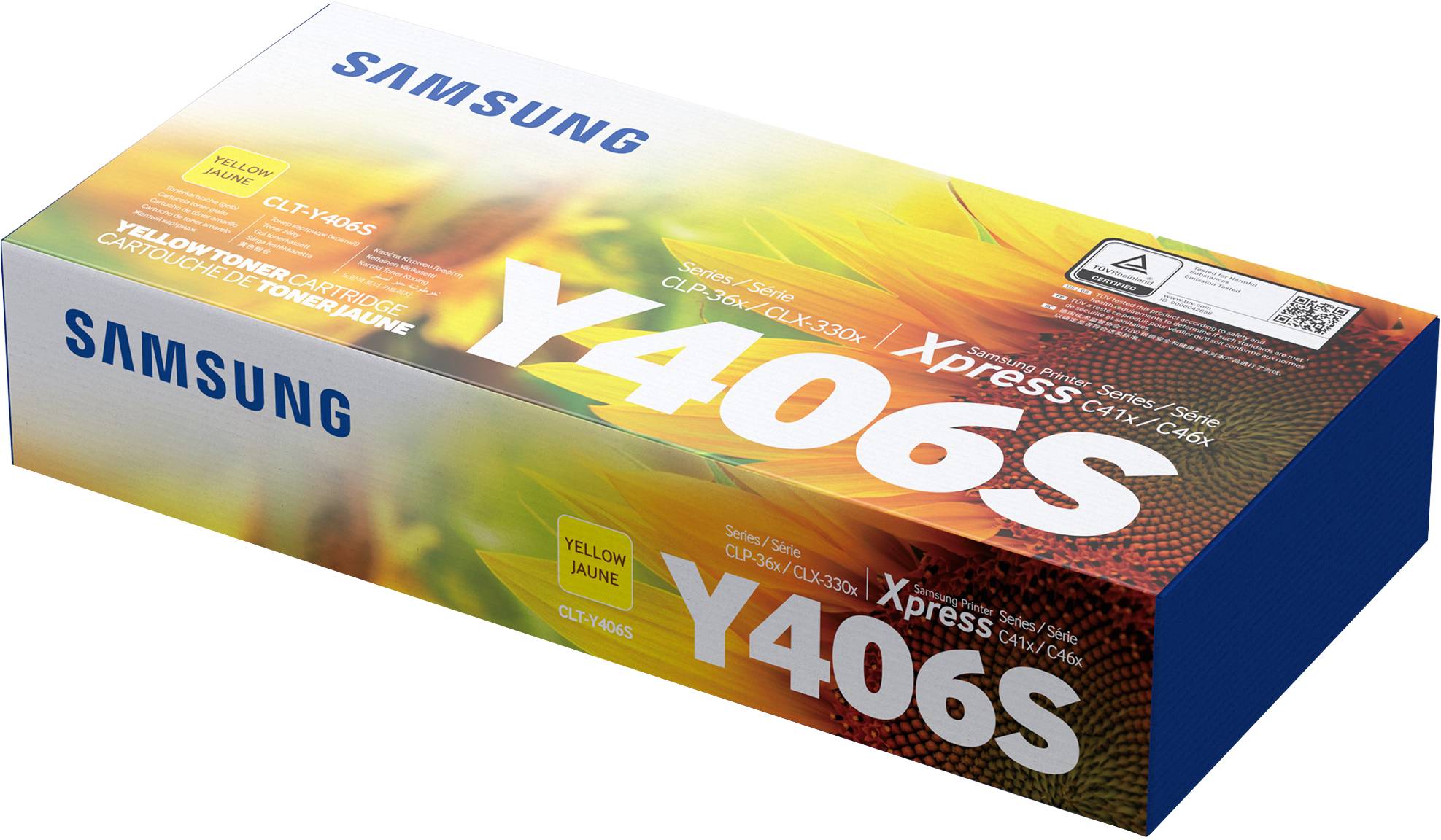 Samsung CLT-Y406S Yellow Laser Toner Cartridge