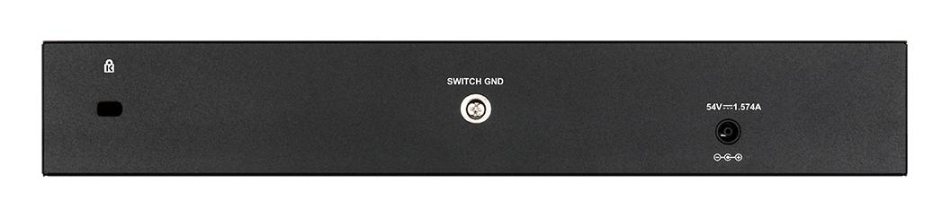 D-LINK 8-ports 10/100/1000Base-T PoE Smart Switch plus 2 SFP ports - 78W PoE budget