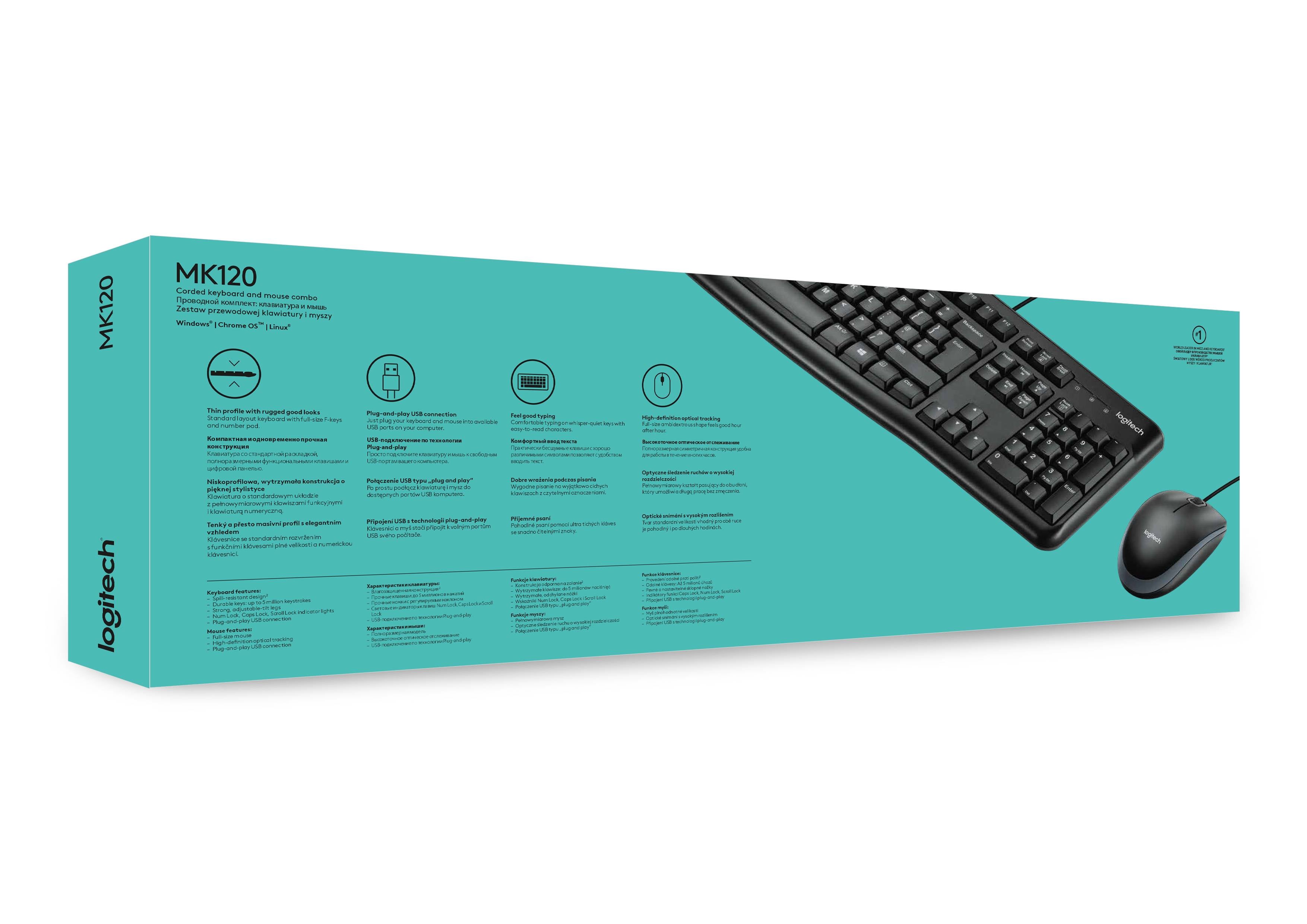 Logitech MK120 USB Keyboard & Mouse
