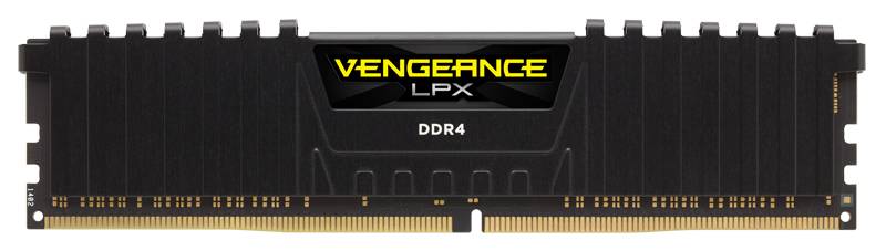 Corsair VENGEANCE® LPX 8GB (1 x 8GB) DDR4 DRAM 3000MHz C16 Memory Kit; 16-20-20-38; 1.2V; Black