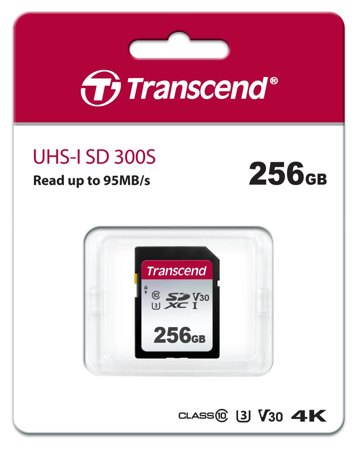 TRANSCEND 300S 256GB UHS-1 CLASS 10 U1 U3 V30 SDXC CARD - TLC
