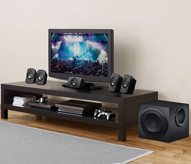 Logitech Z906 Surround Sound Speakers - Black