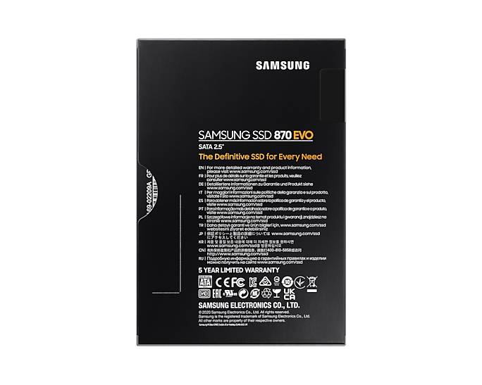 Samsung 870 EVO 2TB 2.5" SATA III SSD