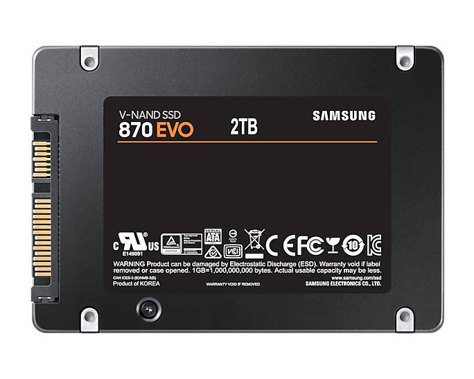 Samsung 870 EVO 2TB 2.5" SATA III SSD