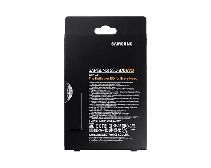 Samsung 870 EVO 500GB 2.5" SATA III SSD