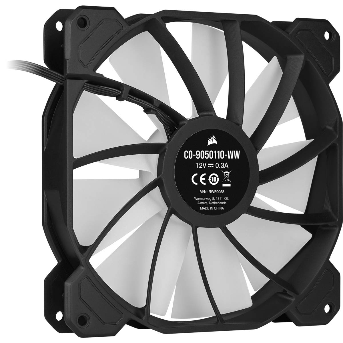 Corsair SP140 RGB ELITE; 140mm RGB LED Fan with AirGuide; Single Pack