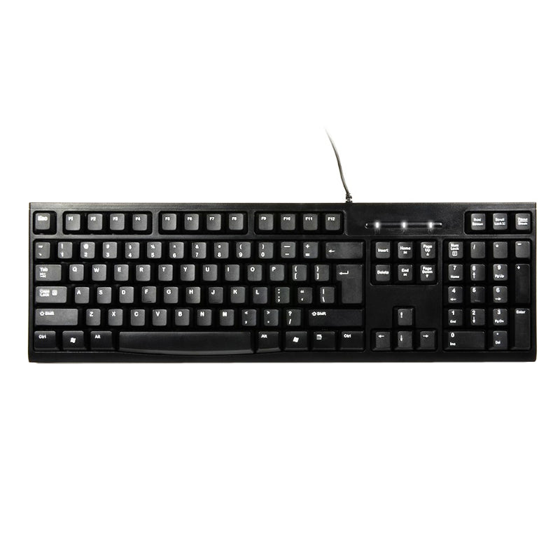 PORT KB COMBO WIRED KEYBOARD + MOUSE BK