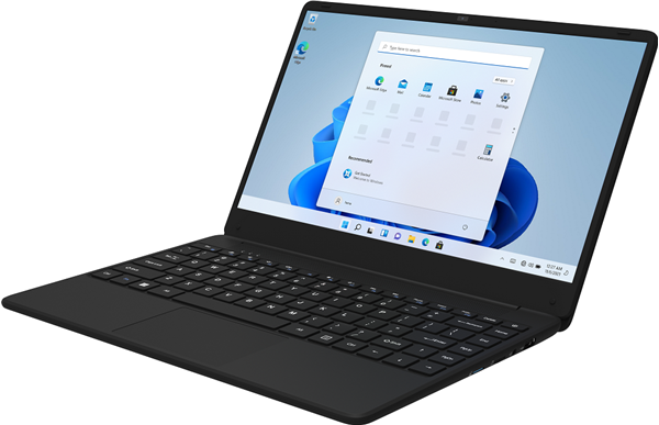 MECER 14.1'' AlwaysOn Win11 Pro Qualcomm 7C/ 4GB/ 128GB/ 802.11AC/ 0.3M cam/ 5000mAh/ 1366x768TN/ Silver.