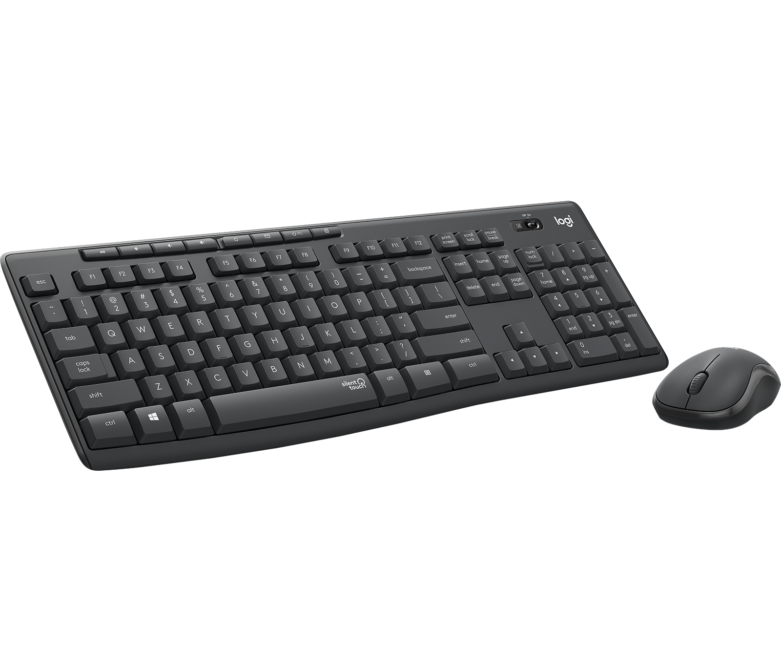 Logitech MK295 Wireless Silent Mouse & Keyboard Combo - Black-0