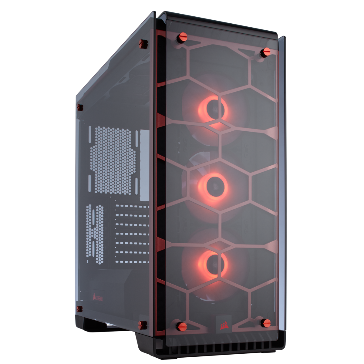 Crystal Series™ 570X RGB ATX Mid-Tower Case — Red