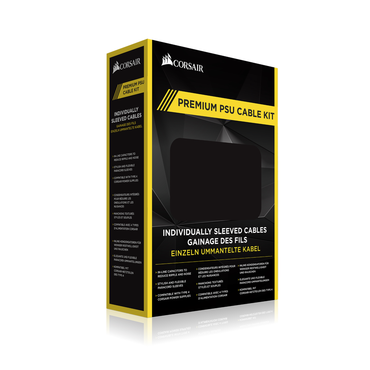 Corsair Premium Individually Sleeved PSU Cable Kit Starter Package - Blue