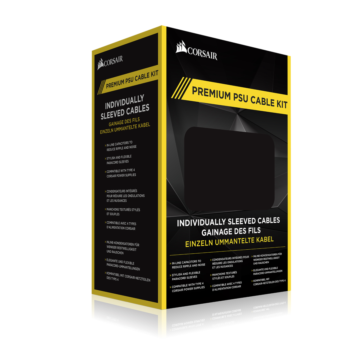 Premium Individually Sleeved PSU Cable Kit Pro Package - Red