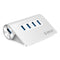 Orico 4 Port USB3.0 HUB Aluminium - Platinum Selection