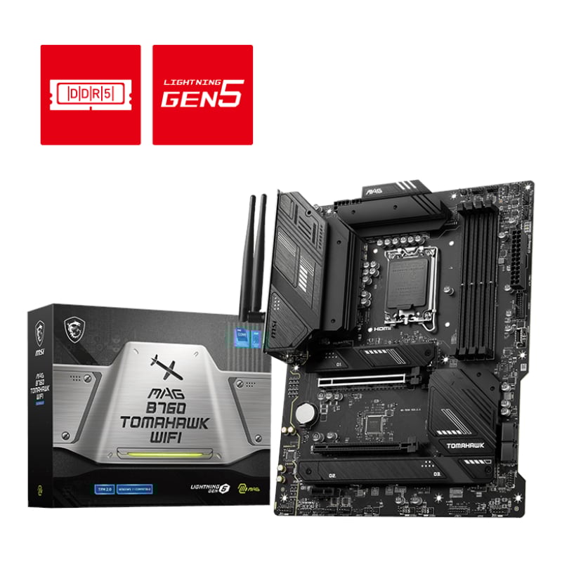 MSI LGA1700 MAG B760 TOMAHAWK WIFI DDR5-0