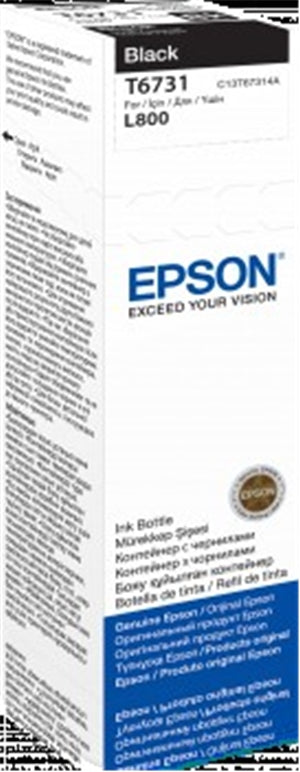 Ink Bottles Black 70ml EcoTank L800 /810 / 850 / 1800 Epson