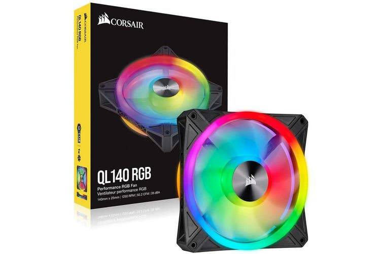 iCUE QL140 RGB 140mm PWM Single Fan.