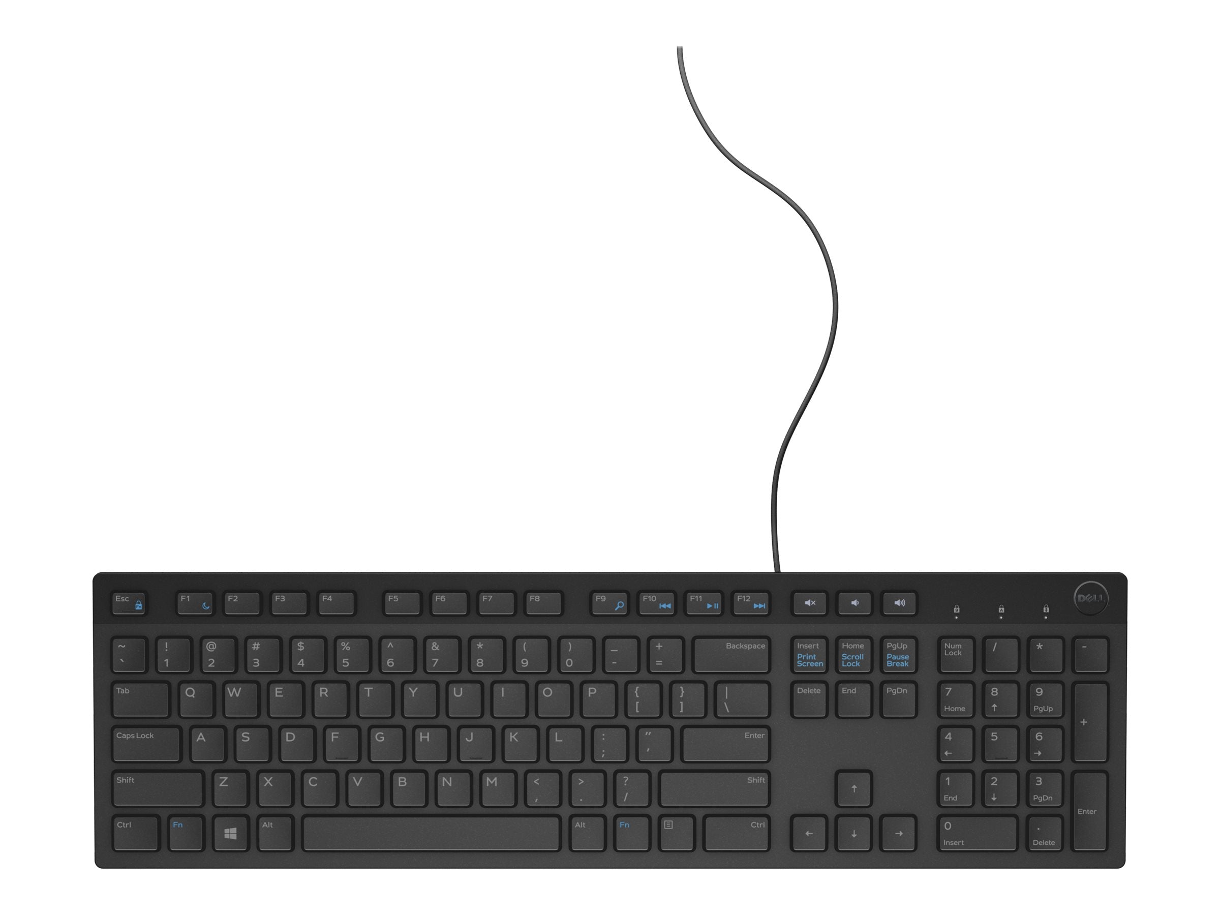 Dell Multimedia Keyboard-KB216 - US International (QWERTY) - Black