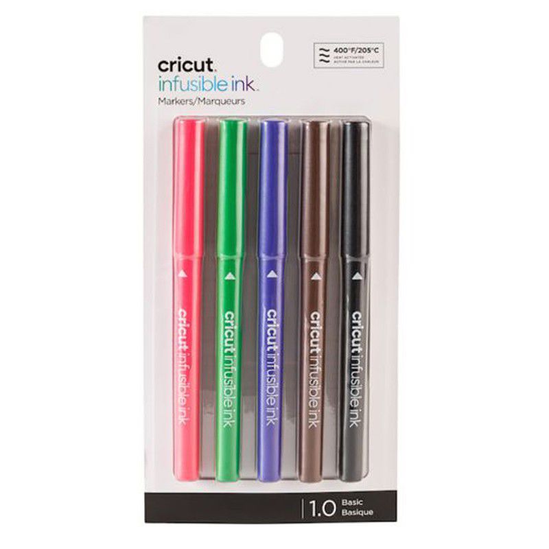 2006256 - Cricut Explore/Maker Infusible Ink Medium Point Pen Set 5-pack (Basics); .
