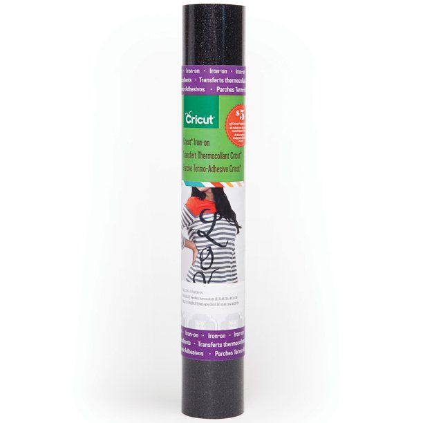 2007681: Cricut Glitter Iron-On 30x48cm (Black)