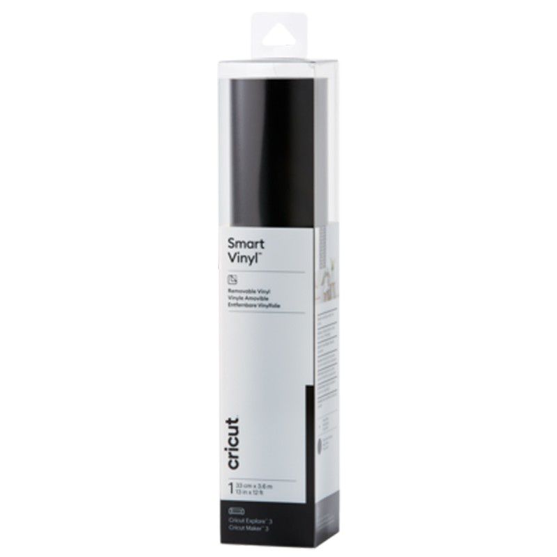 2009051: Cricut Smart Vinyl Removable 33X366Cm 1 Sheet (Black)