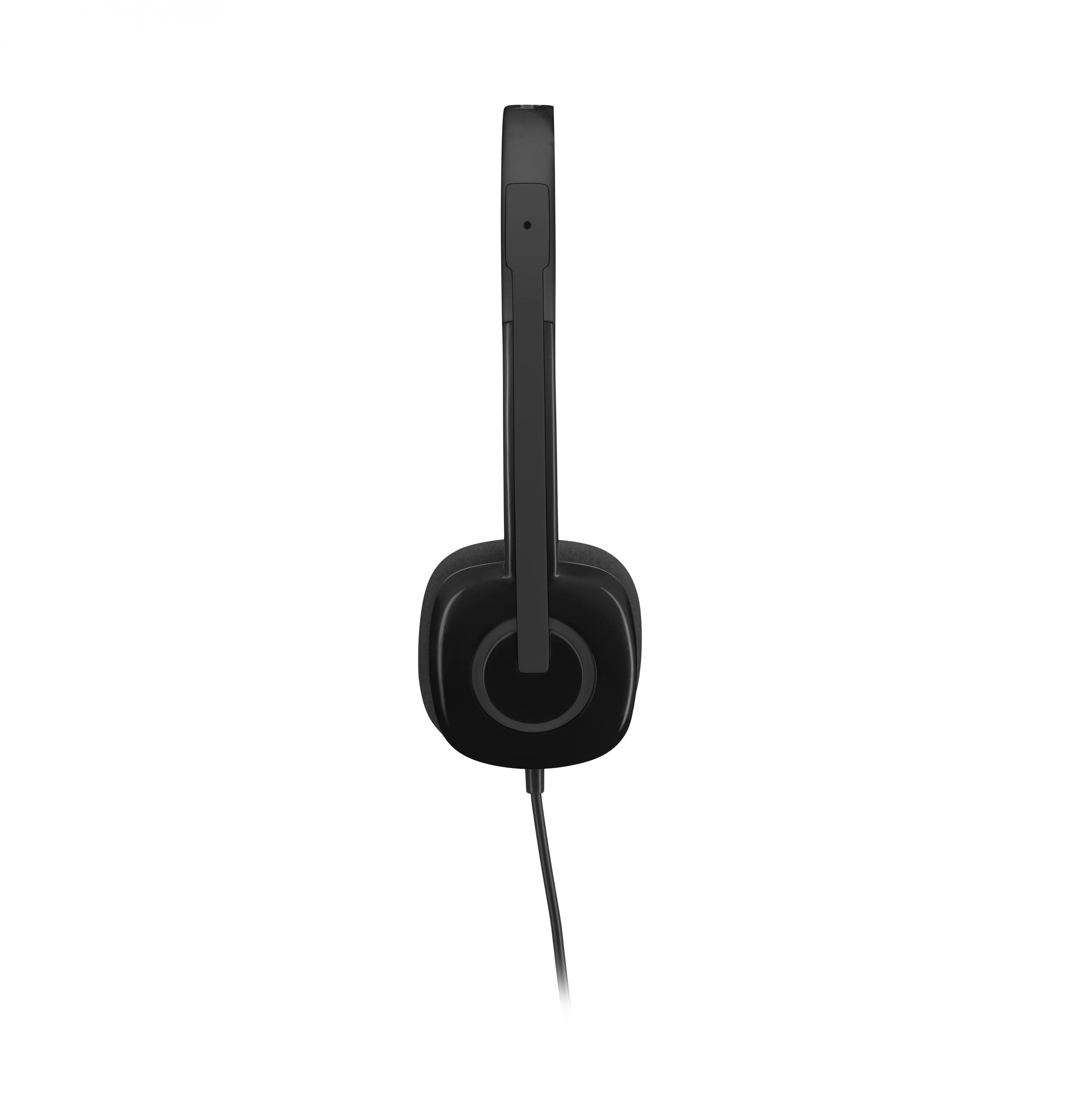 LOGITECH WIRED HEADSET H151 ANALOGUE BLACK 2 YEAR CARRY IN WARRANTY