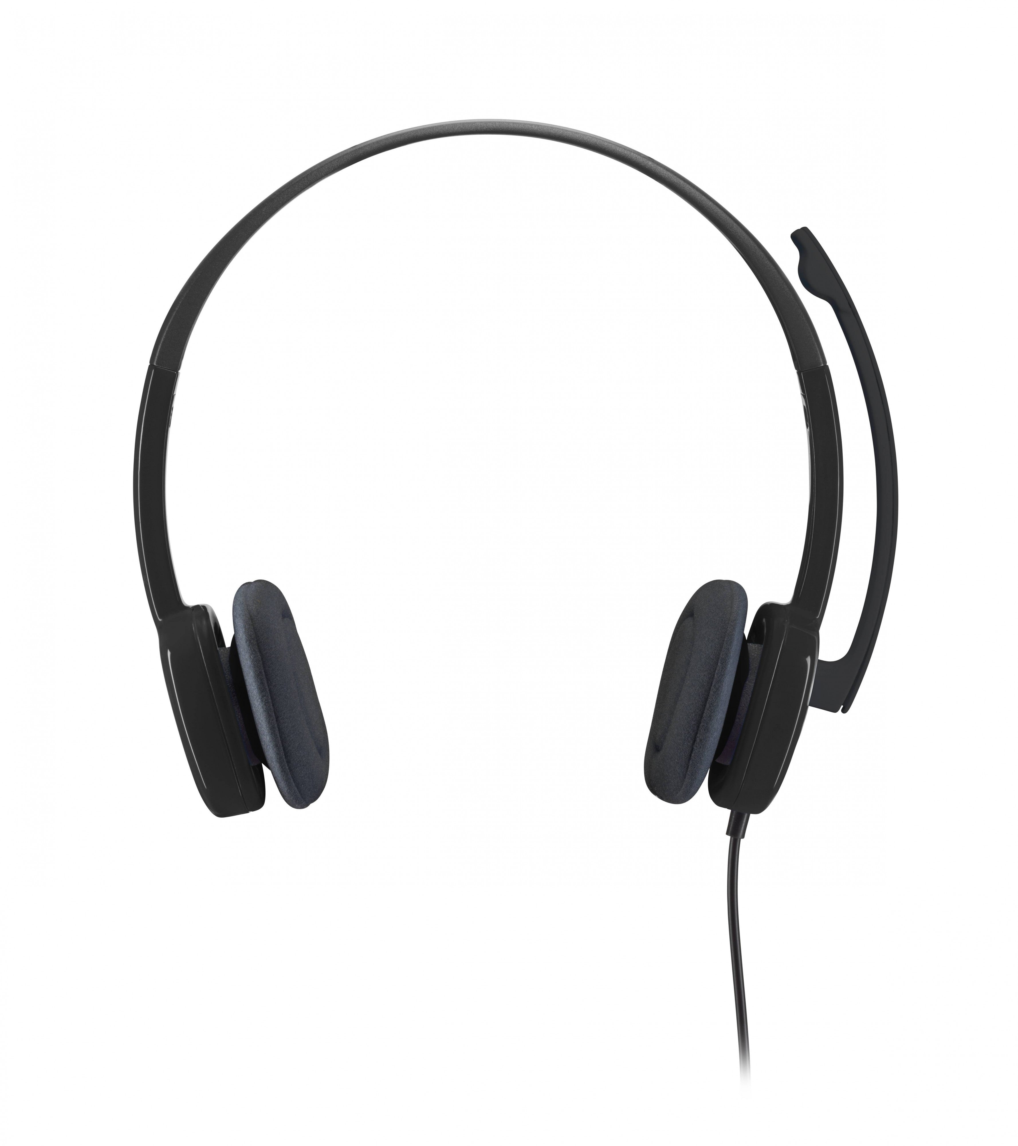 LOGITECH WIRED HEADSET H151 ANALOGUE BLACK 2 YEAR CARRY IN WARRANTY