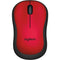 Logitech 910-004880 M220 Silent Red Wireless Optical Mouse