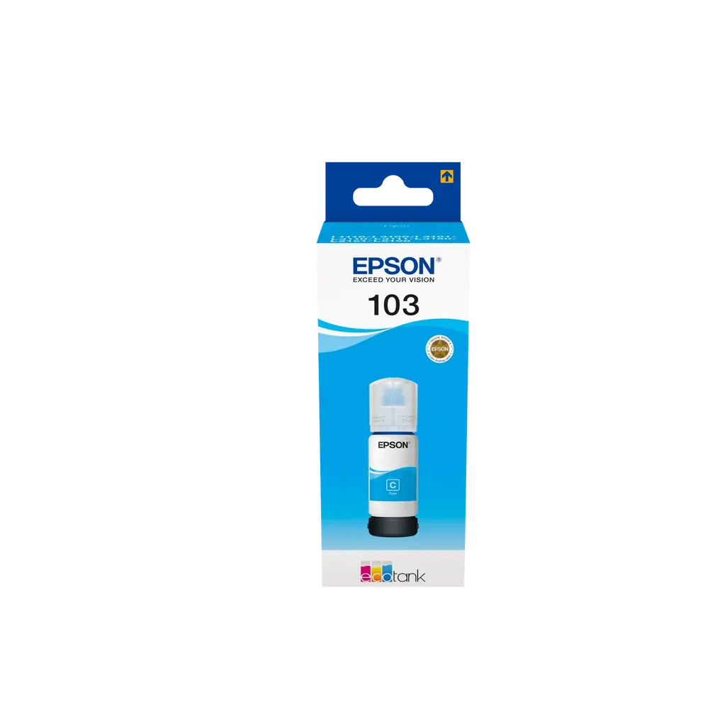 Epson 103 Ecotank Cyan ink bottle