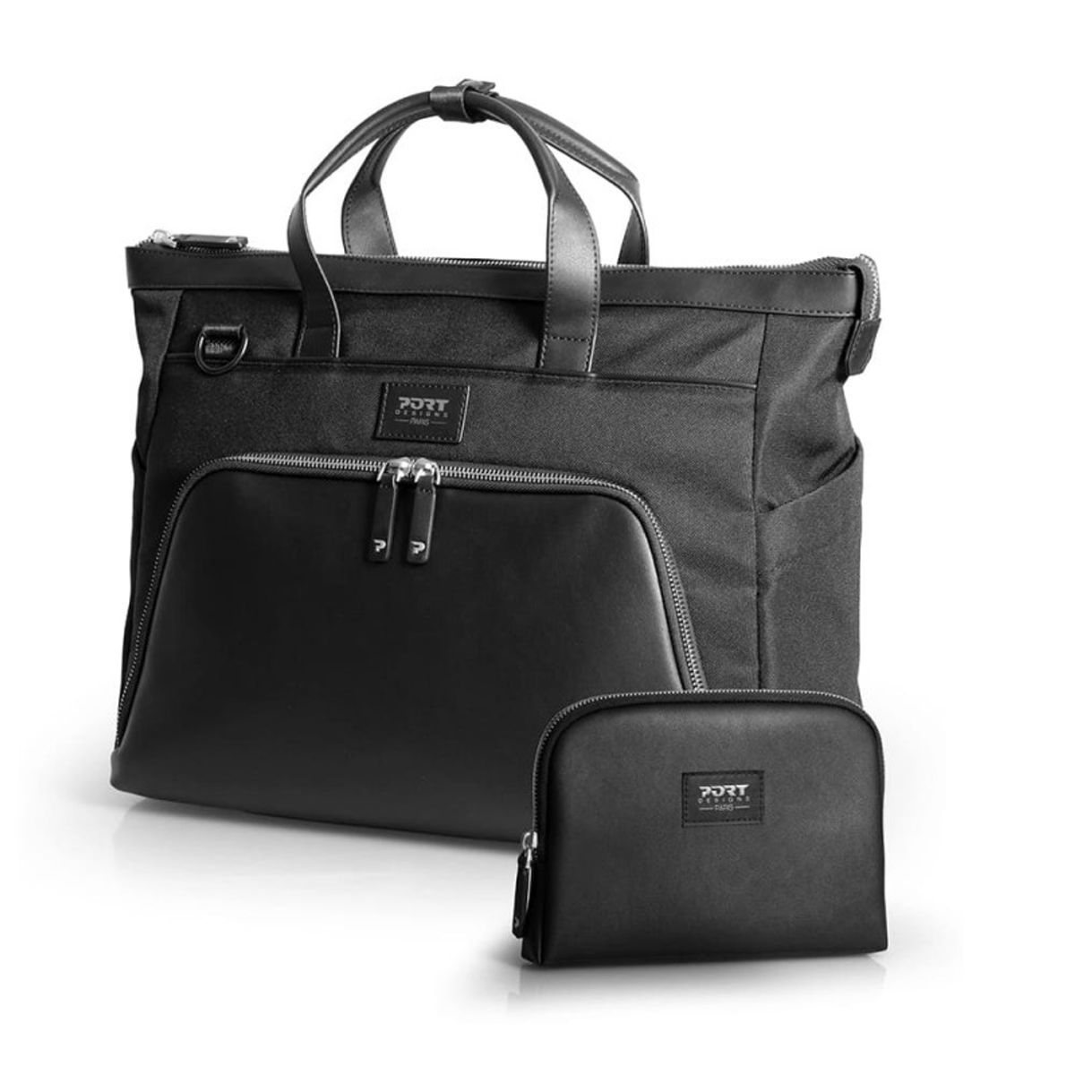 PORT MUSE SIGNATURE business 16" laptop handbag - clutch bag included-3