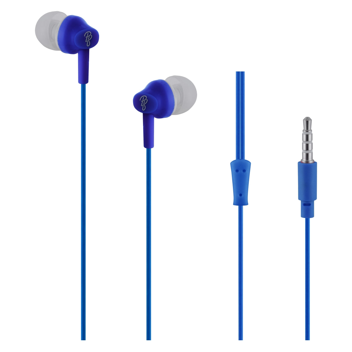 Pro Bass Genesis series Packaged Aux earphone No Microphone- Royal Blue-0