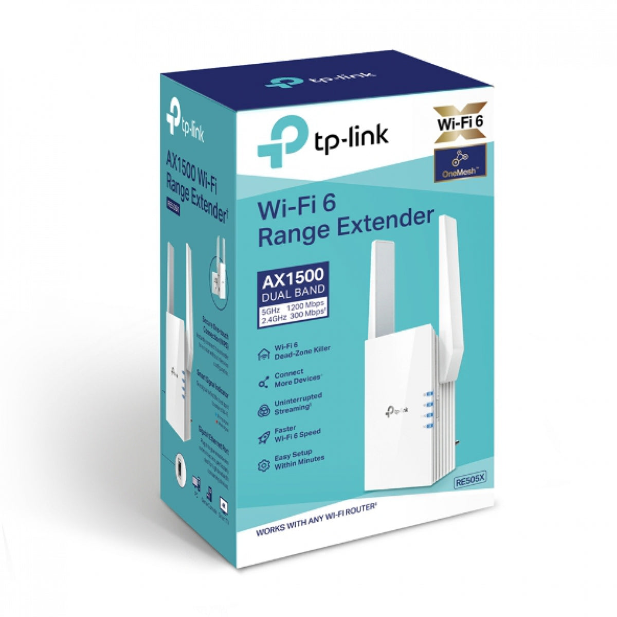 TP-Link RE505X AX1500 Wi-Fi 6 Range Extender-0