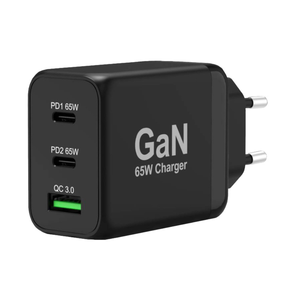 Port 65W Type-C & A GaN AC Adapter-0
