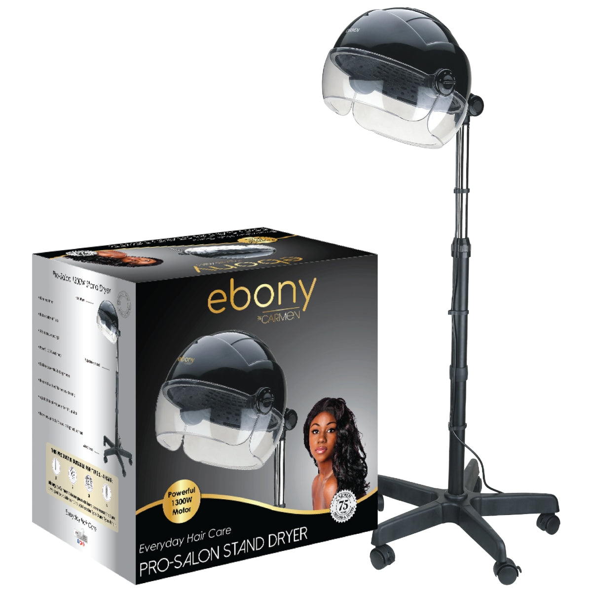 CARMEN EBONY PRO-SALON STAND H/DRYER-0