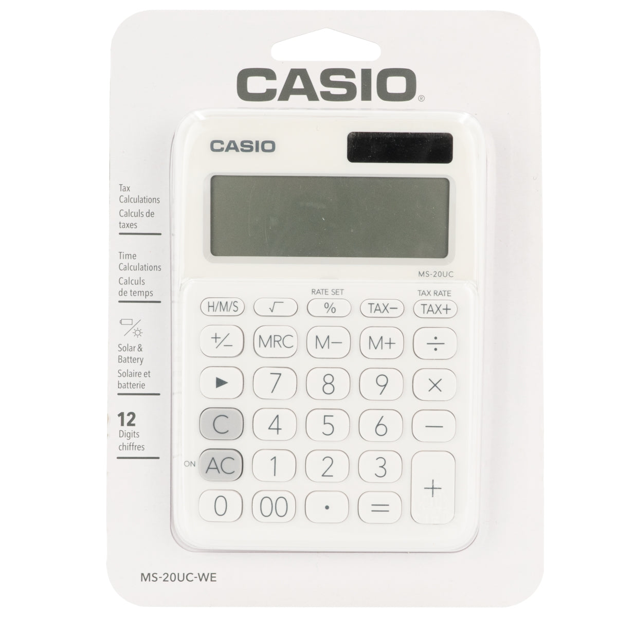 Casio MS-20UC - Desktop calculator 12 Digit - White-0