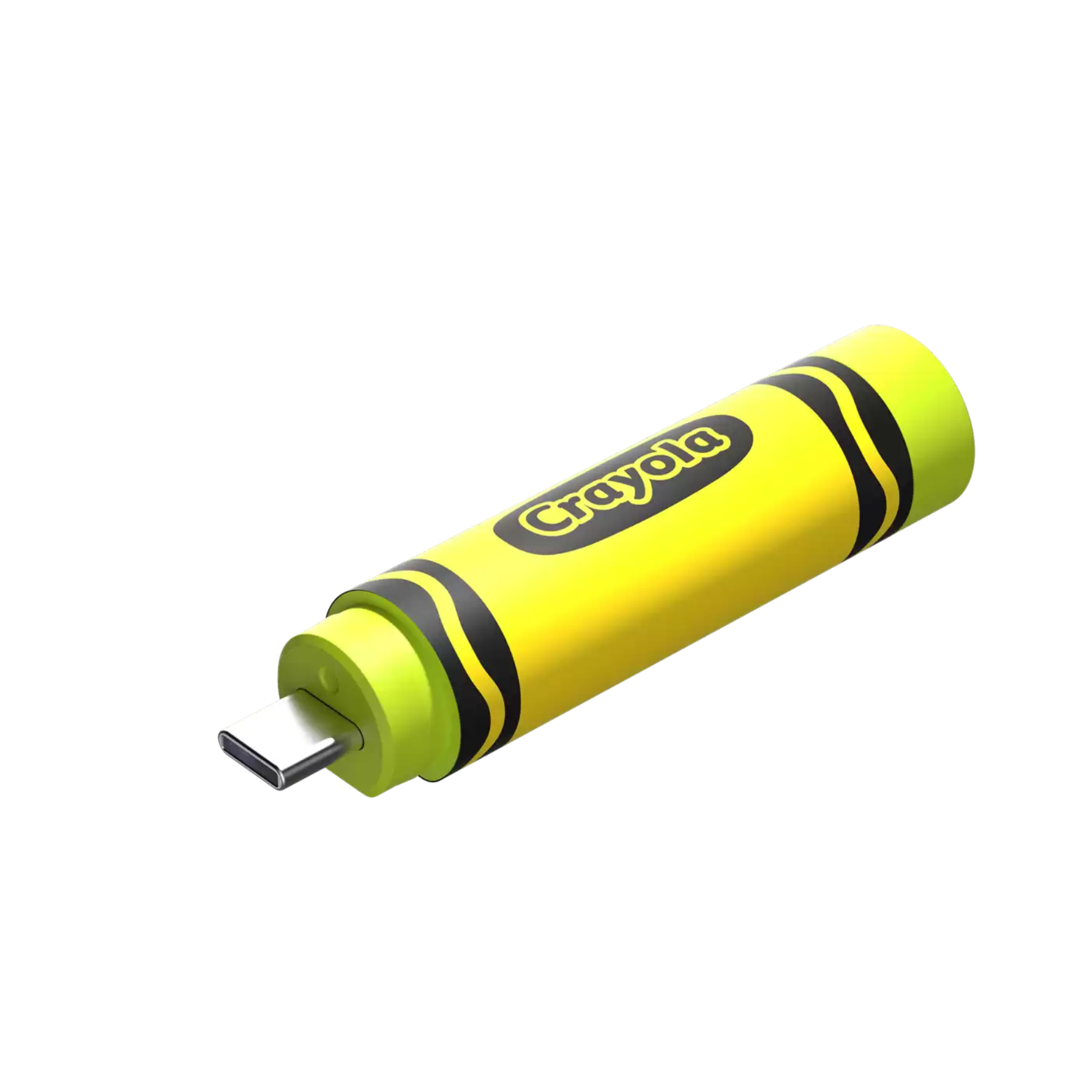 SanDisk Crayola USB-C Flash Drive - Electric Lime 256GB Up to 300MB/s-0