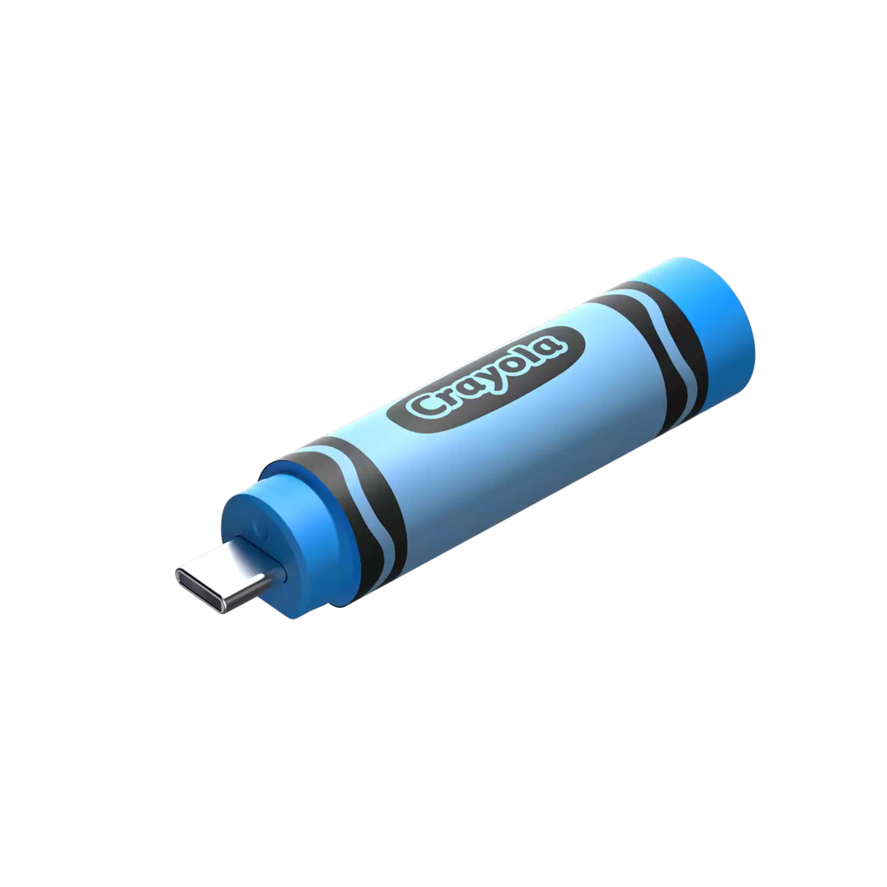 SanDisk Crayola USB-C Flash Drive - Cerulean BLUE 256GB Up to 300MB/s-0