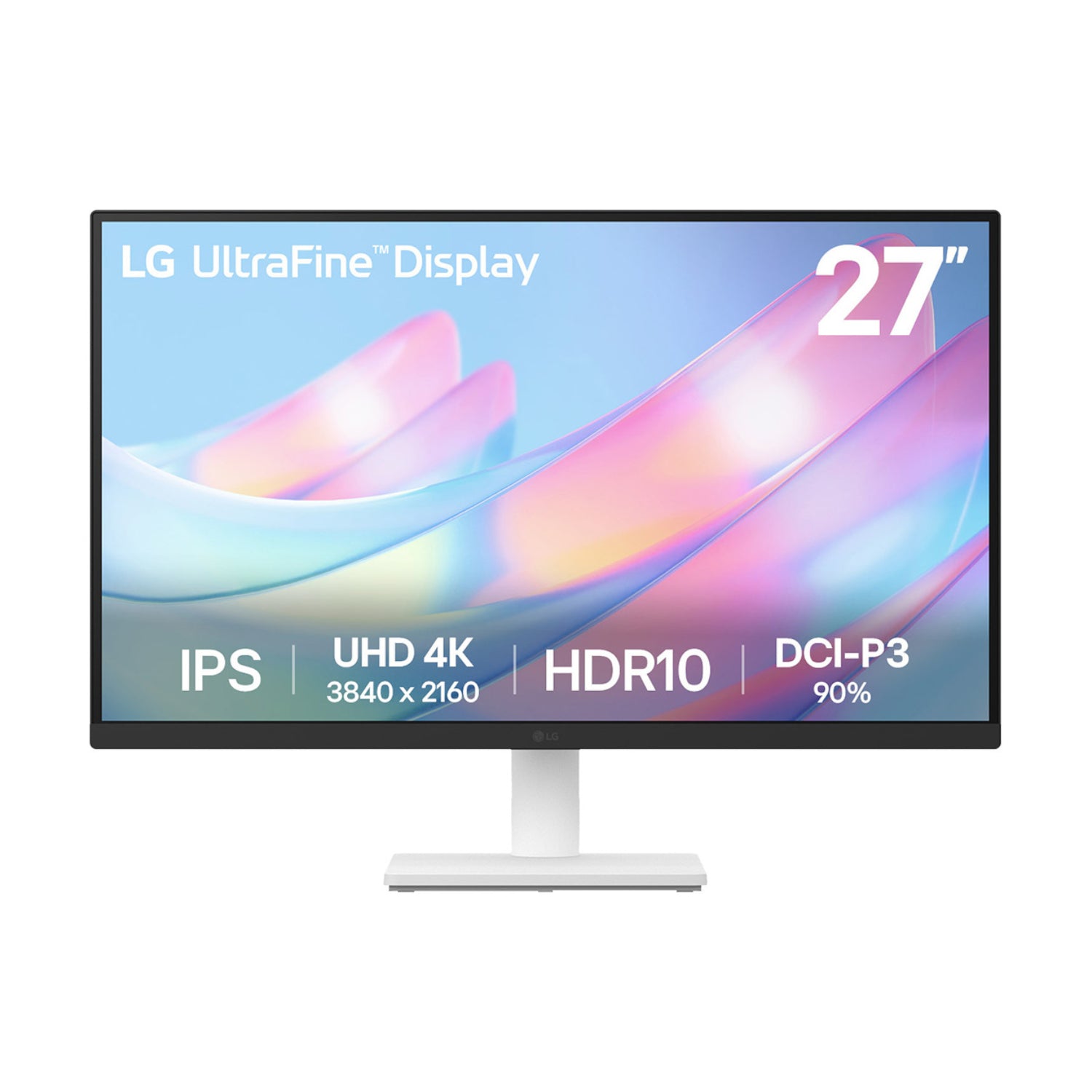 LG UltraFine 27" 4K UHD IPS Monitor - White-0