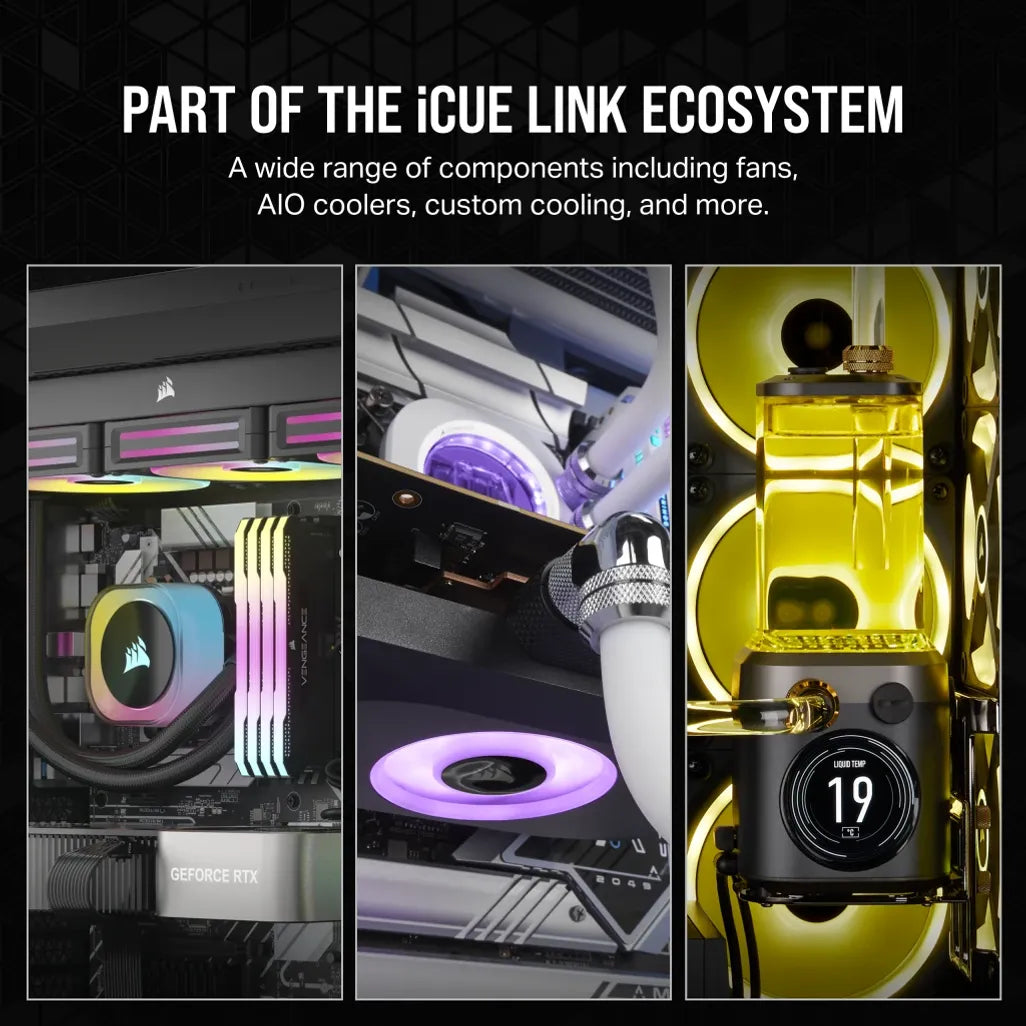 CORSAIR RX RGB Series; iCUE LINK RX120 RGB; 120mm Fan; Triple Pack